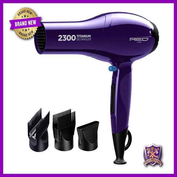 Other - Titanium Detangler Hair Dryer Fast Straightening All Hair Types Heat Resistant